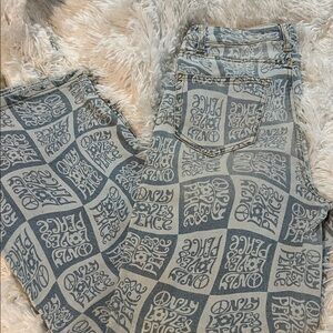 Tinseltown hi-rise wide leg jean